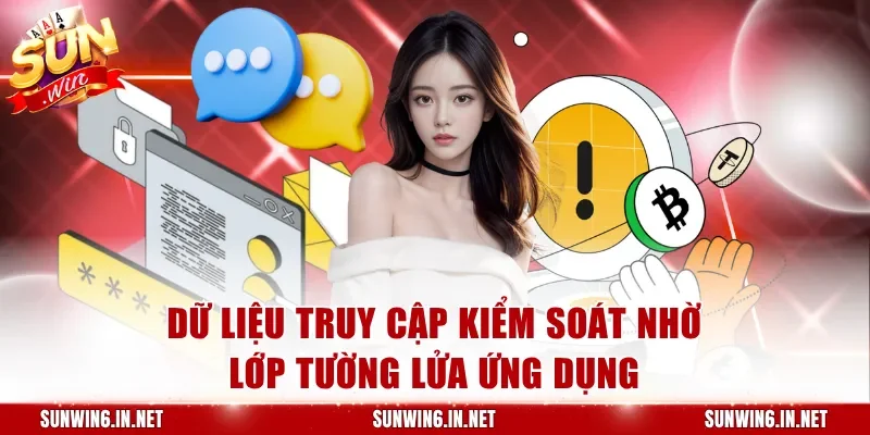 Dữ liệu truy cập được kiểm soát nhờ lớp tường lửa ứng dụng