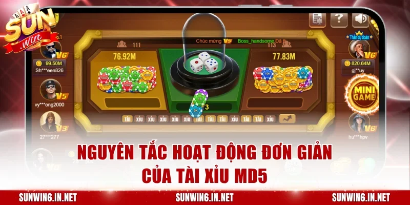 Nguyên tắc hoạt động đơn giản của tài xỉu MD5